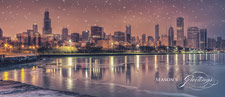 Chicago Skyline Panorama Card