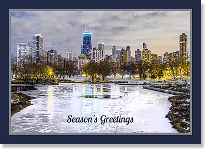Wintertime in Chicago Holiday Card