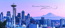 Seattle Skyline Panorama Holiday ...
