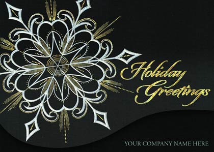 Midnight Luster Holiday Card