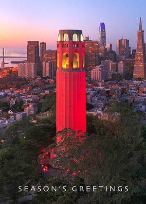Red Coit Tower
