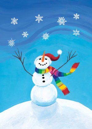 Let it Snow (WE1931) We charity holiday cards from Artline Greetings