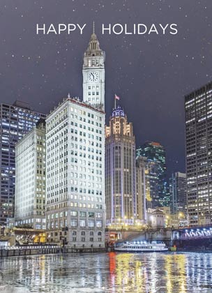 Downtown Chicago Holiday Card