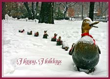 Boston Ducklings Christmas Card