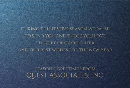 SPRUCED modern Business Holiday Card