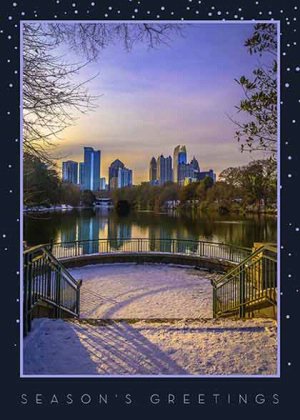 Atlanta Midtown Sunset Christmas Card