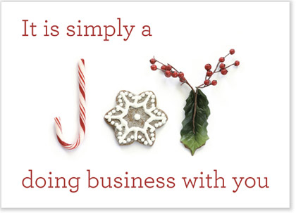 Simply a Joy Business Thank You Holiday Card