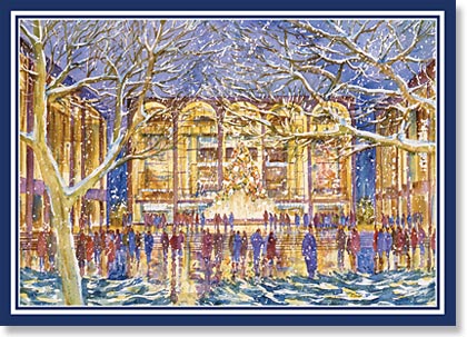 New York Lincoln Center Glow business holiday cards