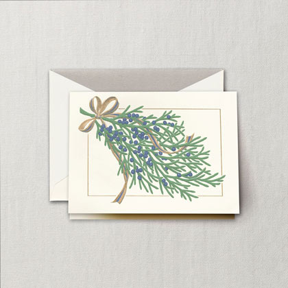 Juniper Sprig Holiday Card