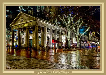 Boston Faneuil Hall Marketplace Holiday Card