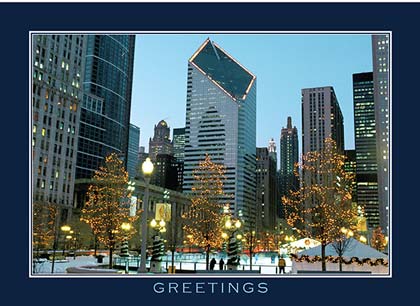 Holiday Time at Millennium Park Holiday Card