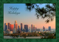 Blue Sky Los Angeles Holiday Card