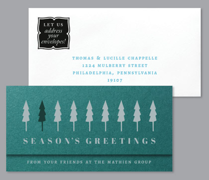 FESTIVE FOREST Business Holiday Card