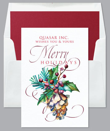 WINTERBERRY Business Christmas Card