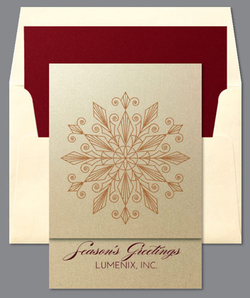 GLIMMER Snowflake Holiday Card