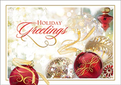 Holiday Delight Ornaments Holiday Card