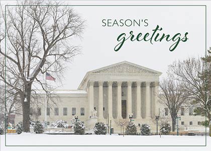 US Supreme Court Holidays Card