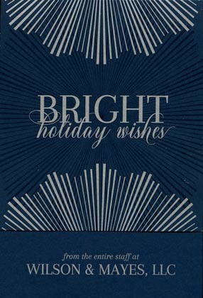 Checkerboard BRIGHT HOLIDAY WISHES Holiday Card