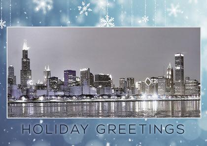 Chicago Ice Christmas Holiday Cards