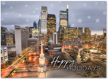 City Lights Philadelphia Holiday Cards