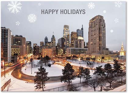 Philadelphia Snow City Business Holiday Cards