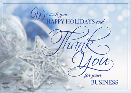 Thankful Stars Holiday Cards For Your Business