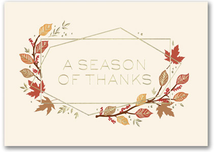 Geometric Thanksgiving Card