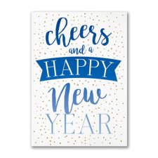 New Year Cheer and eye catching New Year Holiday Cards