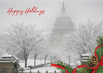 Washington Winter Capitol Holiday Card