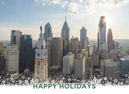 Philadelphia Downtown Holiday Card