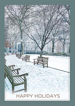 Snowy Rittenhouse Square Park