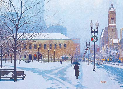 Copley Square Boston Winter