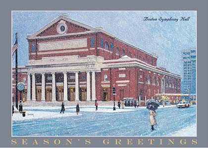 Symphony Hall, Boston Christmas Card