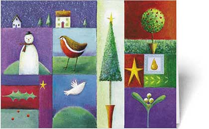 Holiday Symbols (BCF0605) Charity Holiday Cards