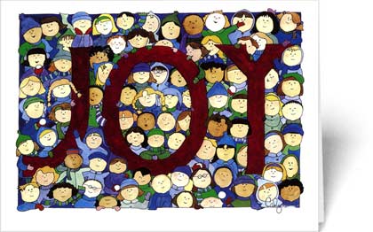 Joy (PCAA0002) Prevent Child Abuse Charity Holiday Card