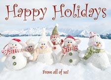 Snow Gang Holiday Greeting Card
