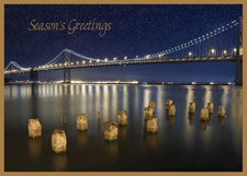 Bay Bridge Illuminated Holiday Card