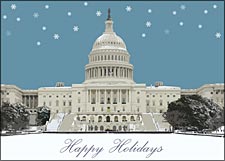 Snowfall on the Capitol DC Holiday ...