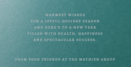 FESTIVE FOREST Business Holiday Card