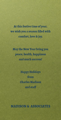 TREELINE Holiday Card for your Business