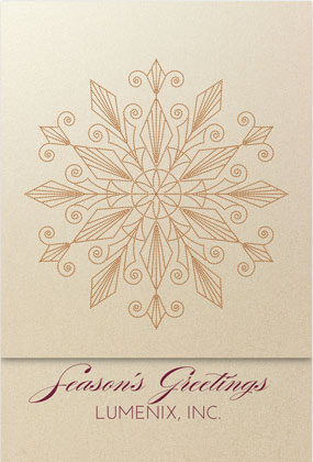 GLIMMER Snowflake Holiday Card