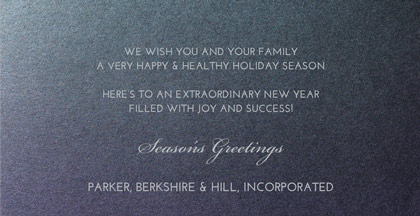 FULL CIRCLE Busienss Holiday Card